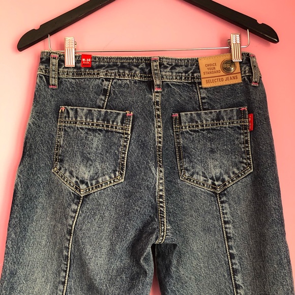 Jeans with Pink Contrast Stitching - Picture 9 of 16